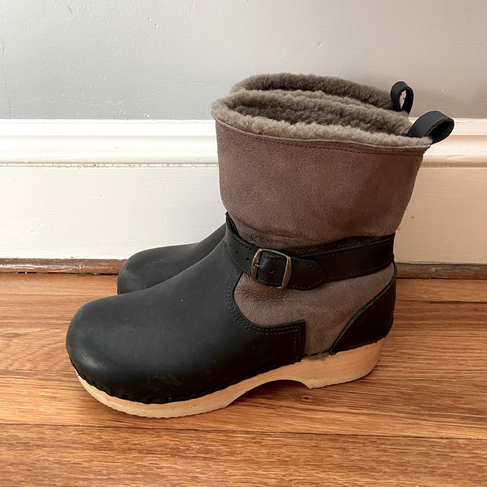 SVEN NO 6 Shearling Clog Boots sz 41 / 9.5